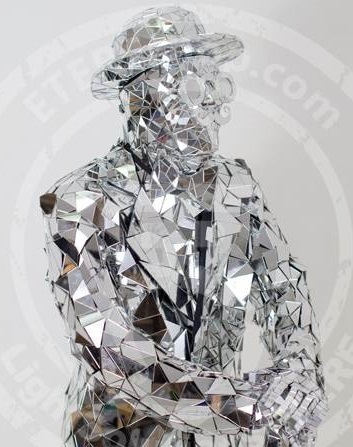 Mirror man performance costume